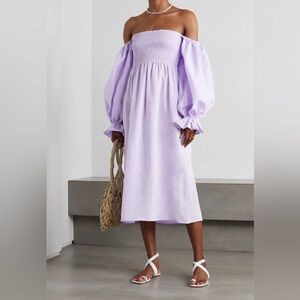 SLEEPER Atlanta Linen Dress